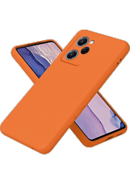 Xiaomi Poco X5 Pro 5g Nano Içi Kadife Silikon - TURUNCU-(5796)