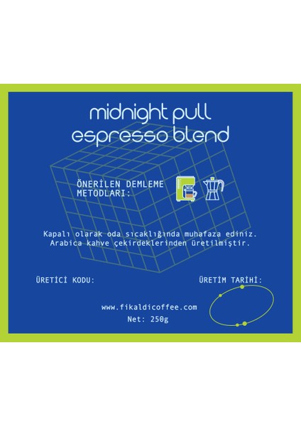 Midnight Pull Espresso Blend Çekirdek Kahve 250GR fırsatları