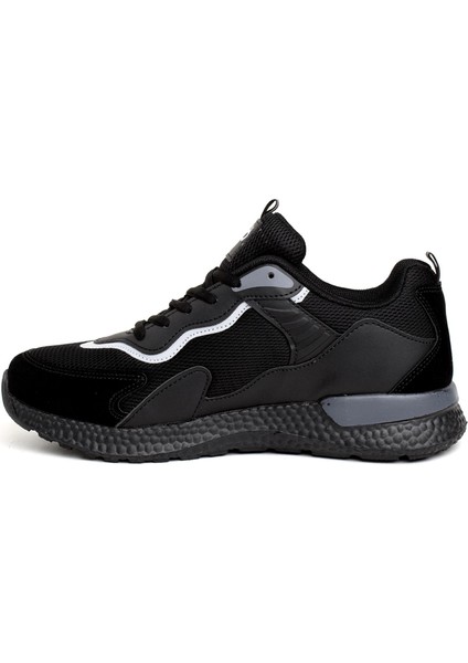 Erkek Siyah Faylon Taban Hafif Günük Rahat Spor Ayakkabı Sneaker modelleri