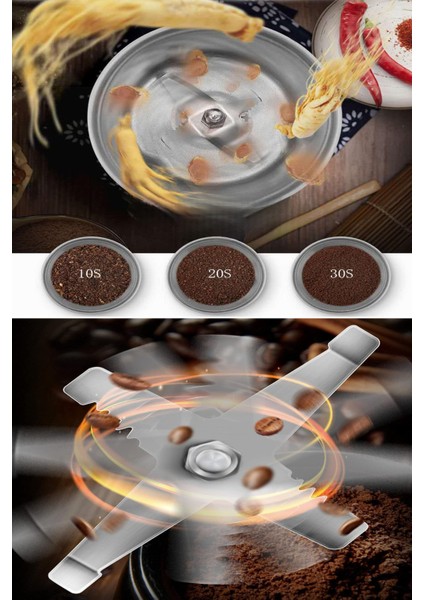 Elektrikli Kahve ve Baharat Öğütücü Çelik Öğütücü Değirmen Ev Tipi