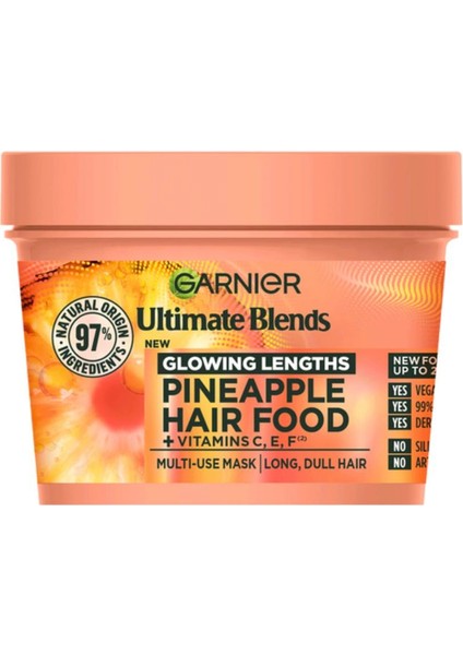 Pineapple Hair Food Besleyici ve Saç Onarıcı Ananaslı Krem 400ML