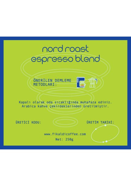 Nord Roast Espresso Blend Çekirdek Kahve 250GR fırsatları