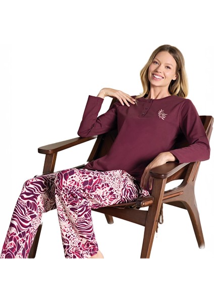 Over Sleep 3126 Kadın Büyük Beden Pijama Takımı