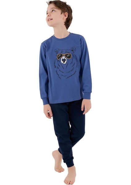 Rolypoly RP3659-2 Erkek Çocuk Kışlık Ikili Pijama Takım