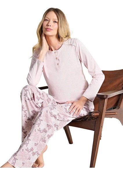Over Sleep 3109 Kadın Büyük Beden Pijama Takımı