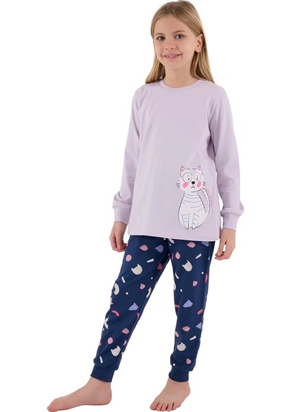Rolypoly RP3697-G Kız Çocuk Garson Boy Ikili Kışlık Pijama Takım