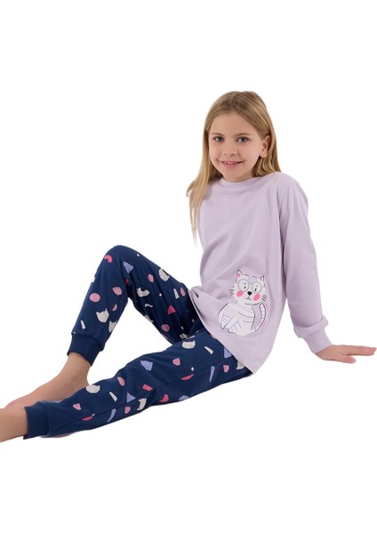 Rolypoly RP3697-G Kız Çocuk Garson Boy Ikili Kışlık Pijama Takım modelleri