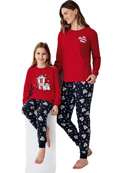 Rolypoly RP3678-G Anne Kız Kışlık Ikili Pijama Takım (Kız Garson Boy) indirimleri