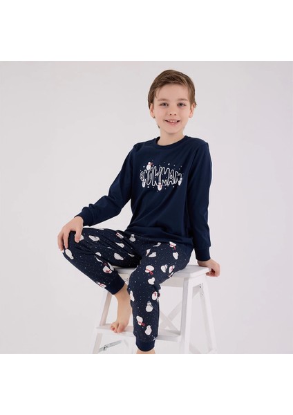 Rolypoly RP3680-2 Erkek Çocuk Kışlık Ikili Pijama Takım fırsatları