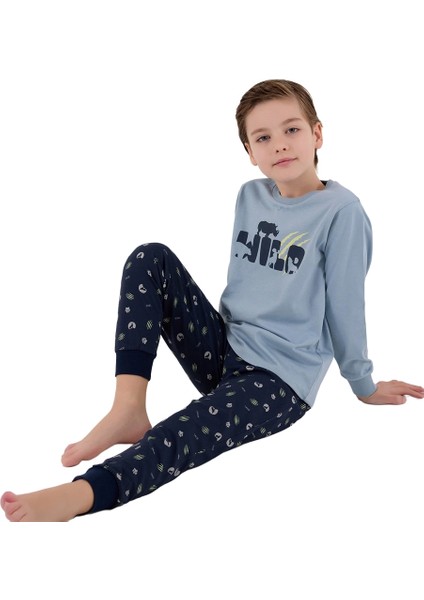 Rolypoly RP3683-G Erkek Garson Boy Çocuk Kışlık Ikili Pijama Takım fırsatları