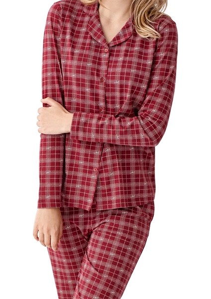 AR3447-S Kadın Kışlık Ikili Pijama Takım modelleri