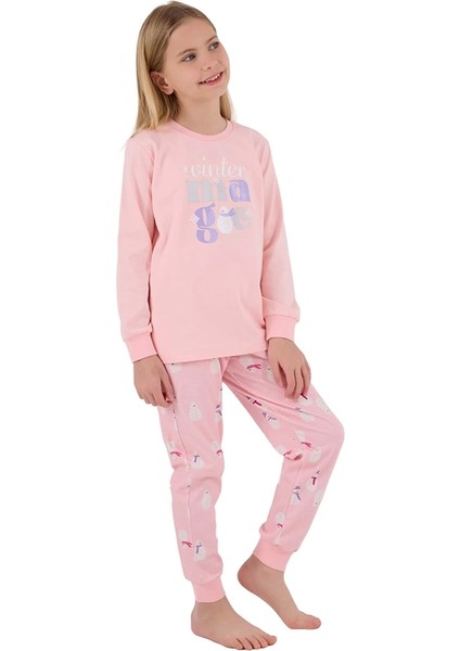 Rolypoly RP3712-G Kız Çocuk Garson Boy Kışlık Ikili Pijama Takım