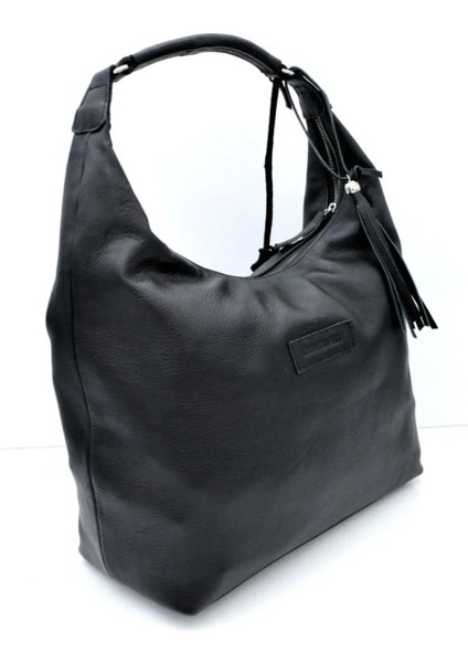 Kadın Siyah Linda Hakiki Deri Çanta modelleri