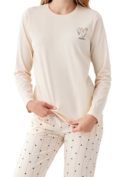 AR3434-S Anne Kız Kışlık Ikili Pijama Takıım (Anne) modelleri