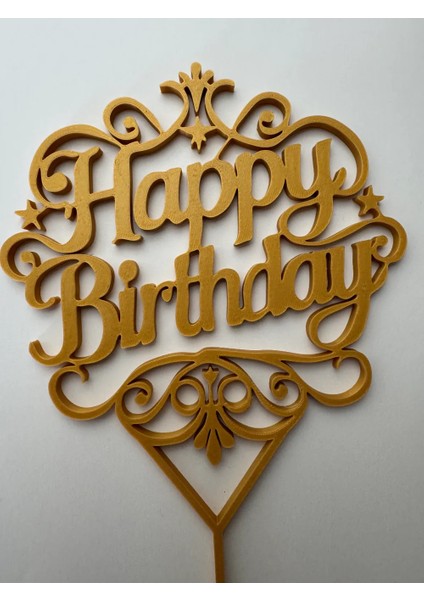 Happy Birthday Pasta Süsü | Şık ve Dekoratif Pasta Üstü Aksesuar | Doğum Günü Partisi fiyatları