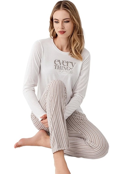 AR3424-S Kadın Kışlık Ikili Pijama Takım modelleri