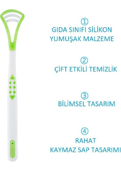 Premium Kalite Dil Temizleme Çubuğu - 1 Adet - Ağız Kokusu Giderici Çubuk