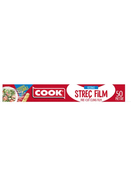 Streç Film 30 cm x 50 mt Akıllı Kesme Sistemli