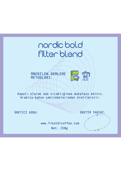 Nordic Bold Filtre Blend Çekirdek Kahve 250GR fırsatları