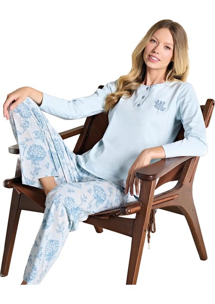 Over Sleep 3108 Kadın Büyük Beden Pijama Takımı