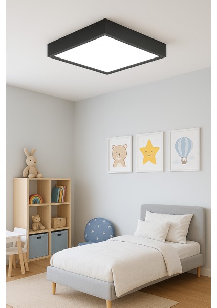 Antrasit LED Panel Tavan Avize Modern Aydınlatma 3000K Gün Işığı 60*60 cm modelleri