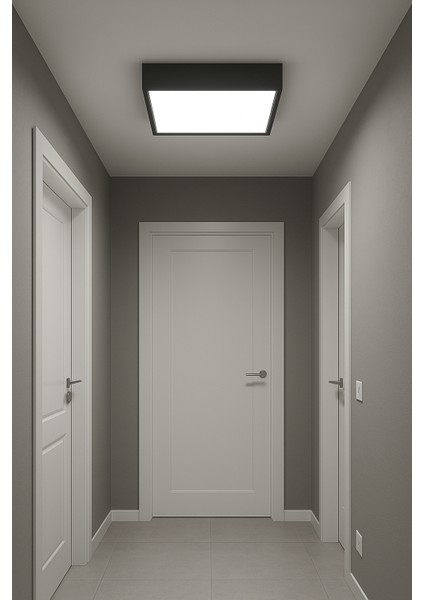 Antrasit LED Panel Tavan Avize Modern Aydınlatma 3000K Gün Işığı 60*60 cm fırsatları