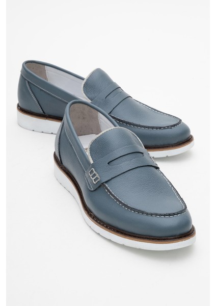 Hakiki Deri, Bağcıksız, Iç Dış Deri Erkek Ayakkabı