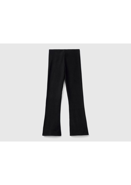 Kız Çocuk Geniş Paça Logo Detaylı Tayt fiyatları