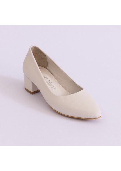 Hakiki Deri Topuklu Kadın Ayakkabısı 25NE783 modelleri