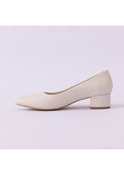 Hakiki Deri Topuklu Kadın Ayakkabısı 25NE783 fırsatları