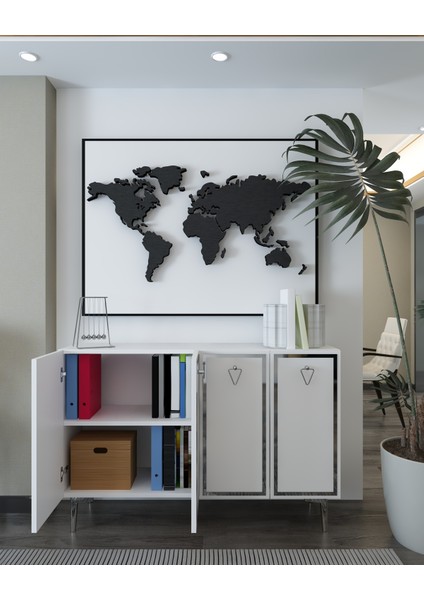 8160KM-1DD Konsol,kahve Köşesi,ayakkabılık,ofis Evrak Dolabı,mutfak Kiler Dolabı,tv Ünitesi BG