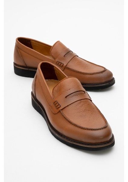 Hakiki Deri, Bağcıksız, Iç Dış Deri Erkek Ayakkabı