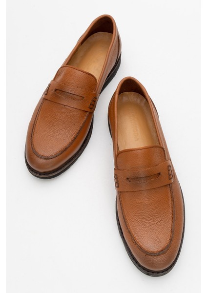 Hakiki Deri, Bağcıksız, Iç Dış Deri Erkek Ayakkabı