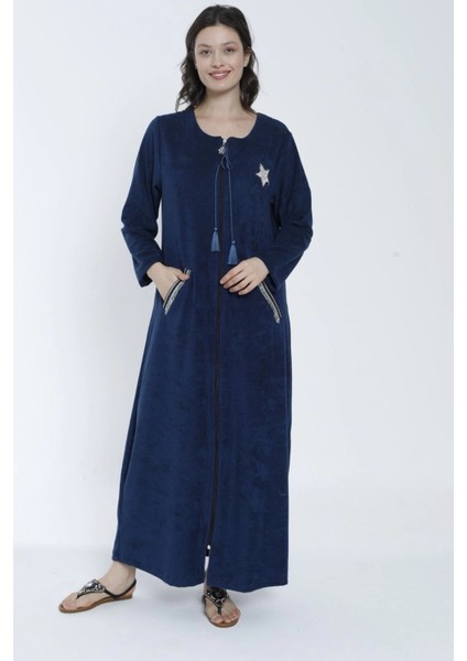 Cicikom 104018 Bayan Havlu Elbise - Lacivert - Xl