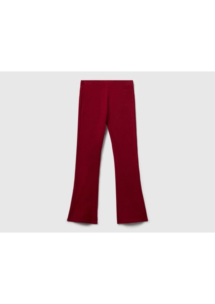 Kız Çocuk Geniş Paça Logo Detaylı Tayt modelleri