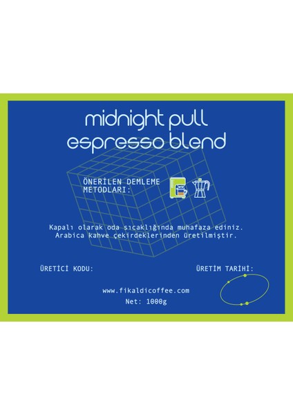 Midnight Pull Espresso Blend Çekirdek Kahve 1000GR fırsatları