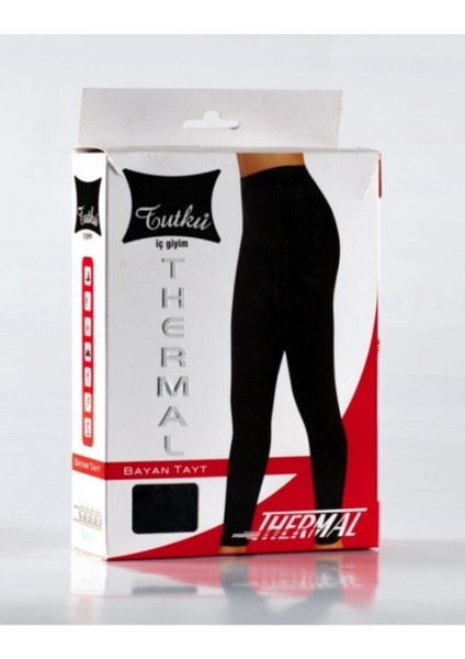Kadın Siyah Termal Tayt