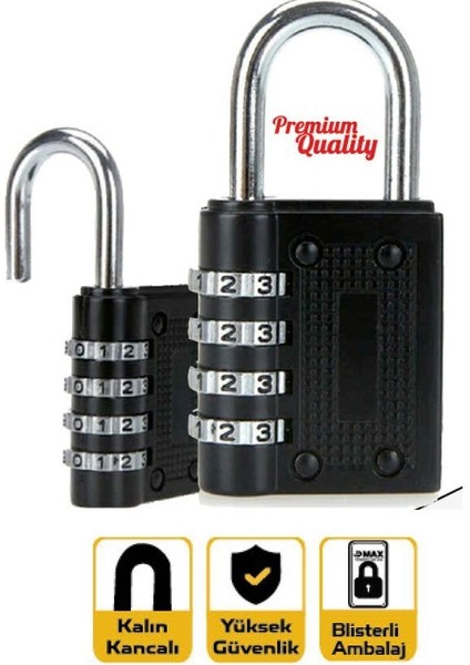 Şifreli Asma Kilit 50 mm DMX4197