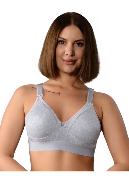 Lüks Pamuklu Penye Geniş Lastikli Telsiz Toparlayıcı ( Balensiz Minimizer ) Sütyen EBRU1010 modelleri