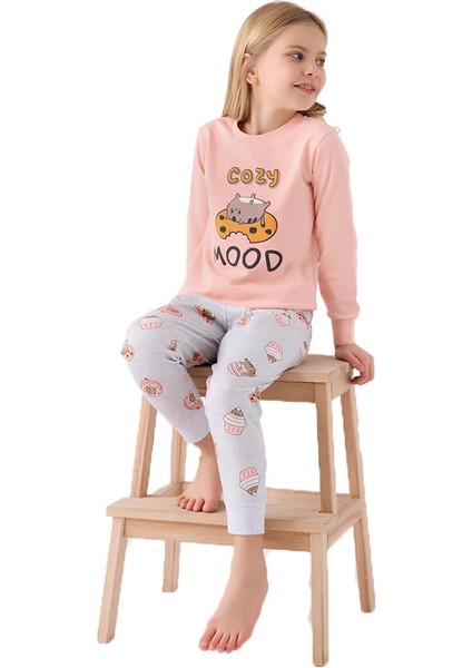 Rolypoly RP3467-2 Kız Çocuk Kışlık Ikili Pijama Takım