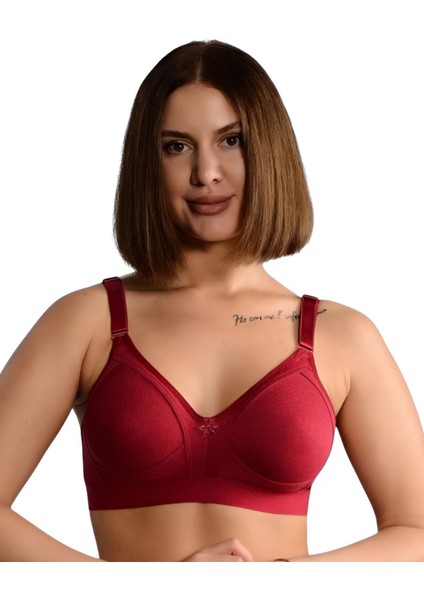 Lüks Pamuklu Penye Geniş Lastikli Telsiz Toparlayıcı ( Balensiz Minimizer ) Sütyen EBRU1010