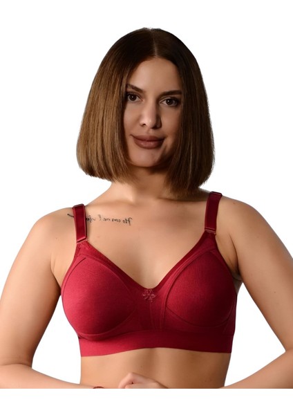 Lüks Pamuklu Penye Geniş Lastikli Telsiz Toparlayıcı ( Balensiz Minimizer ) Sütyen EBRU1010 modelleri