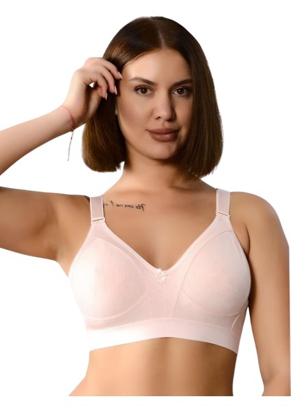 Lüks Pamuklu Penye Geniş Lastikli Telsiz Toparlayıcı ( Balensiz Minimizer ) Sütyen EBRU1010 modelleri