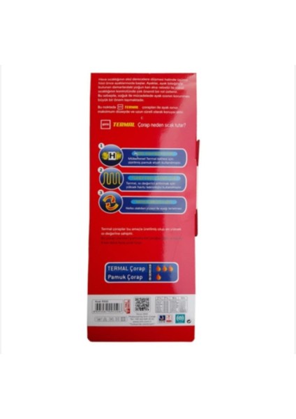 Erkek Termal Çorap 3'lü modelleri