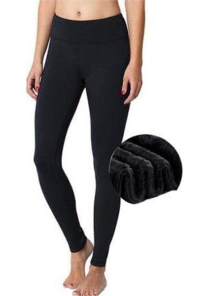 Kadın Siyah Içi Peluş Kışlık Termal Tayt Peluş-Tayt fiyatları