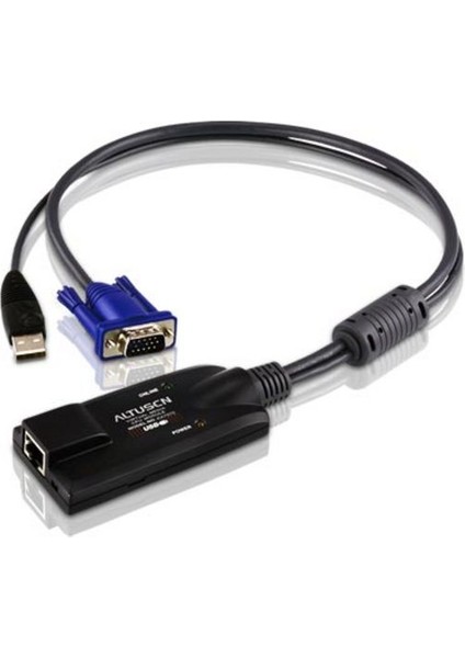 USB Kvm Adaptörü (Cpu Modül), Kvm Kablosunun PC&#039;NIN USB Portuna Bağlanması Için Adaptör, Maksimum Mesafe 40 Metre, ATEN-KH2508A, ATEN-KH2516A ile Birlikte Kullanılır&lt;br&gt; usb VGA Kvm Adapter