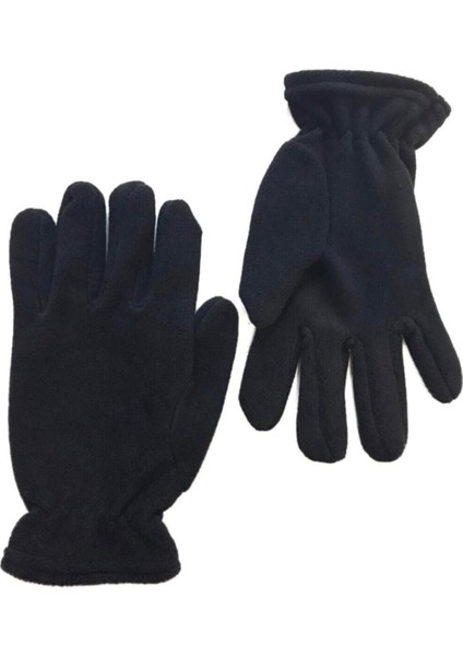 Unisex Termal Siyah Polar Eldiven