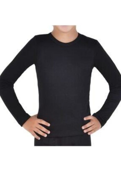 Erkek Çocuk Siyah Termal Üst Fanila