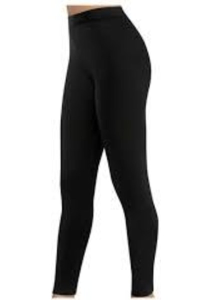 Kadın Siyah Termal Tayt