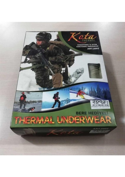 Erkek Haki Asker Termal Içlik Takımı